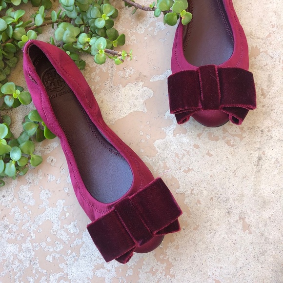 tory burch viola bow ballet flat